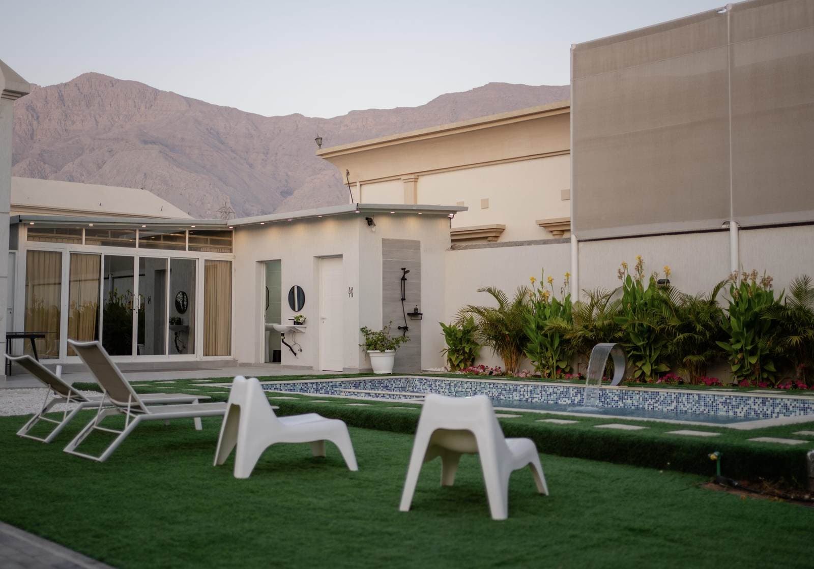 Villa private pool with mountain views